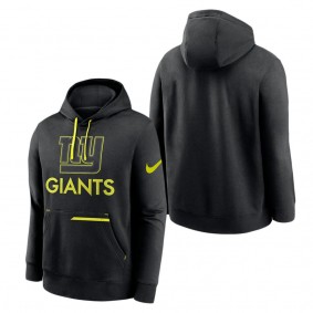 Men's New York Giants Nike Black Volt Pullover Hoodie