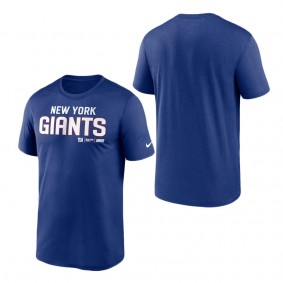 Men's New York Giants Nike Royal Legend Community Performance T-Shirt
