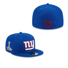 Men's New York Giants Royal Main Patch 59FIFTY Fitted Hat