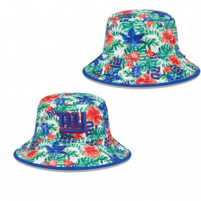 Men's New York Giants White Botanical Bucket Hat