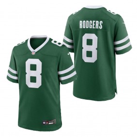 Men's New York Jets Aaron Rodgers Legacy Green Game Jersey