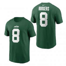 Men's New York Jets Aaron Rodgers Legacy Green Name & Number T-Shirt