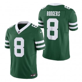Men's New York Jets Aaron Rodgers Legacy Green Vapor F.U.S.E. Limited Jersey