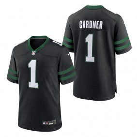 Men's New York Jets Ahmad Sauce Gardner Legacy Black Alternate Game Jersey