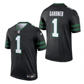 Men's New York Jets Ahmad Sauce Gardner Legacy Black Alternate Legend Jersey