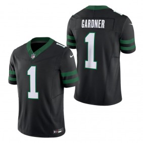Men's New York Jets Ahmad Sauce Gardner Legacy Black Alternate Vapor F.U.S.E. Limited Jersey