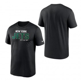 Men's New York Jets Nike Black Legend Community Performance T-Shirt