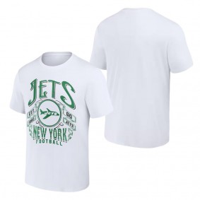 Men's New York Jets NFL x Darius Rucker Collection by Fanatics White Vintage Football T-Shirt