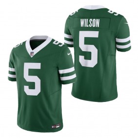 Men's New York Jets Garrett Wilson Legacy Green Vapor F.U.S.E. Limited Jersey