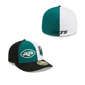 Men's New York Jets Green Black 2023 Sideline Low Profile 59FIFTY Fitted Hat