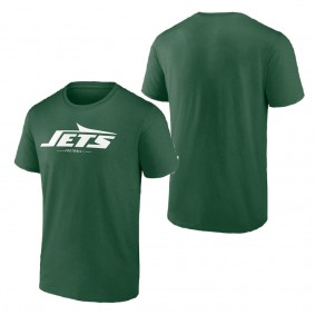 Men's New York Jets Green Team Lockup T-Shirt