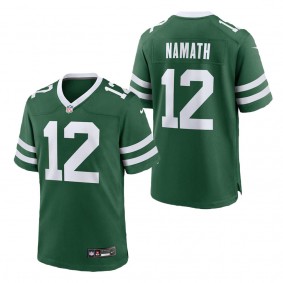 Men's New York Jets Joe Namath Legacy Green Game Jersey