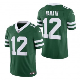 Men's New York Jets Joe Namath Legacy Green Vapor F.U.S.E. Limited Jersey