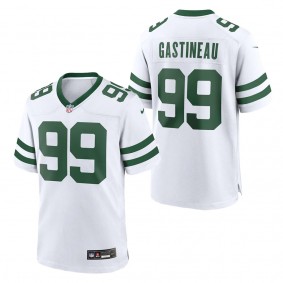 Men's New York Jets Mark Gastineau White Legacy Retired Player Game Jersey