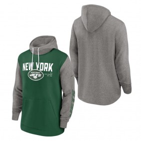Men's New York Jets Nike Green Fashion Color Block Pullover Hoodie