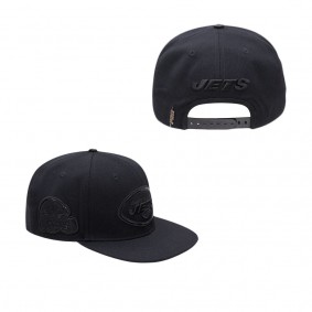 Men's New York Jets Pro Standard Triple Black Snapback Hat