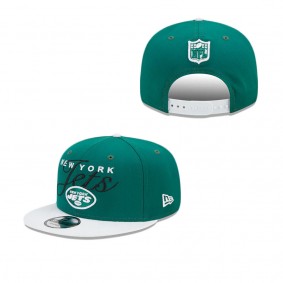 New York Jets Script Overlap 9FIFTY Snapback Hat
