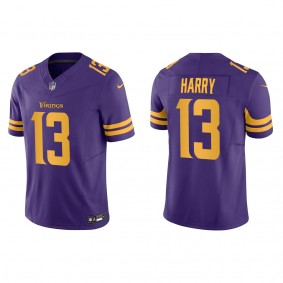 Men's N'Keal Harry Vikings Purple Vapor F.U.S.E. Limited Jersey