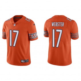 Men's Chicago Bears Nsimba Webster Orange Vapor Limited Jersey