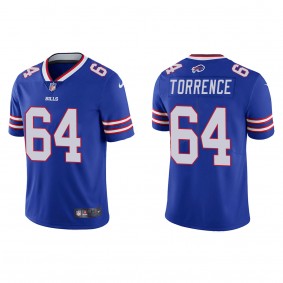 Men's Buffalo Bills O'Cyrus Torrence Royal 2023 NFL Draft Vapor Limited Jersey
