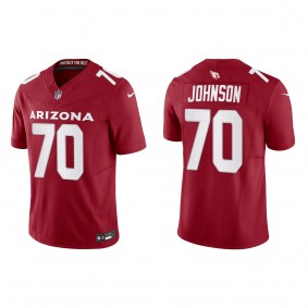 Men's Arizona Cardinals Paris Johnson Cardinal 2023 NFL Draft Vapor F.U.S.E. Limited Jersey
