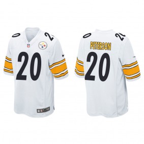 Men's Pittsburgh Steelers Patrick Peterson White Game Jersey