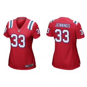 Women's New England Patriots Anfernee Jennings Red Game Jersey