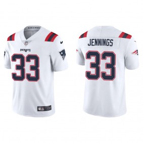 Men's New England Patriots Anfernee Jennings White Vapor Limited Jersey