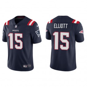 Men's New England Patriots Ezekiel Elliott Navy Vapor Limited Jersey