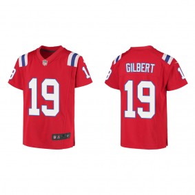 Youth New England Patriots Garrett Gilbert Red Game Jersey