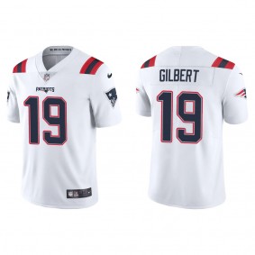 Men's New England Patriots Garrett Gilbert White Vapor Limited Jersey