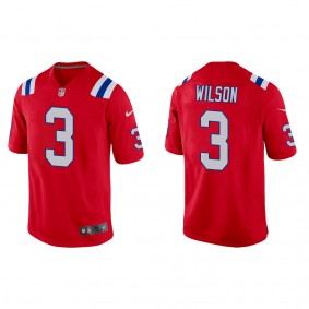 Men's New England Patriots Mack Wilson Red Alternate Game Jersey