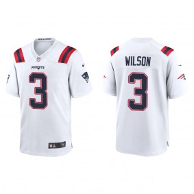 Men's New England Patriots Mack Wilson White Game Jersey