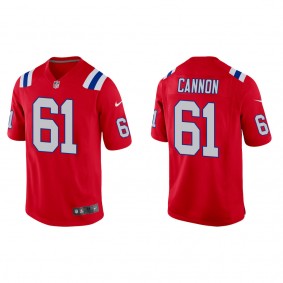 Men's New England Patriots Marcus Cannon Red Alternate Game Jersey