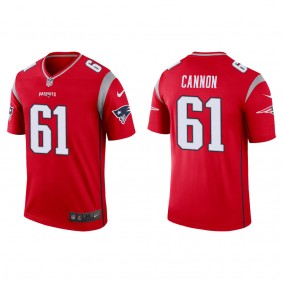 Men's New England Patriots Marcus Cannon Red Inverted Legend Jersey
