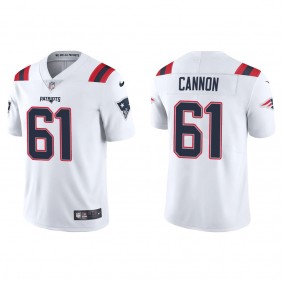 Men's New England Patriots Marcus Cannon White Vapor Limited Jersey