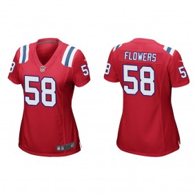 Women's New England Patriots Trey Flowers Red Game Jersey