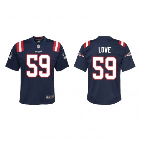 Youth New England Patriots Vederian Lowe Navy Game Jersey