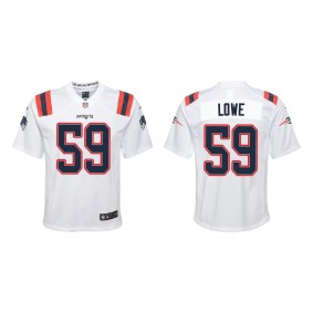 Youth New England Patriots Vederian Lowe White Game Jersey