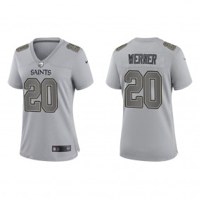Pete Werner Women's New Orleans Saints Gray Atmosphere Fashion Game Jersey