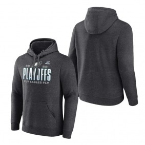Men's Philadelphia Eagles Charcoal 2022 NFL Playoffs Our Time Pullover Hoodie