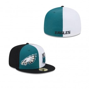 Men's Philadelphia Eagles Midnight Green Black 2023 Sideline 59FIFTY Fitted Hat