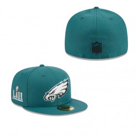 Men's Philadelphia Eagles Midnight Green Main Patch 59FIFTY Fitted Hat