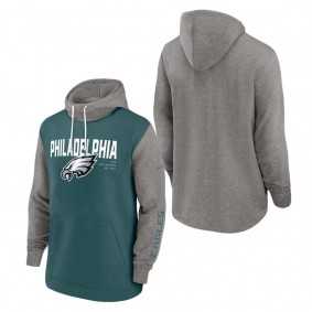 Men's Philadelphia Eagles Nike Midnight Green Fashion Color Block Pullover Hoodie
