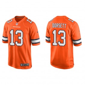 Men's Denver Broncos Phillip Dorsett Orange Alternate Game Jersey