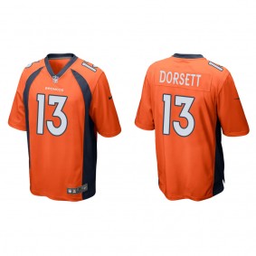 Men's Denver Broncos Phillip Dorsett Orange Game Jersey