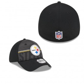 Men's Pittsburgh Steelers Black 2023 NFL Training Camp 39THIRTY Flex Fit Hat