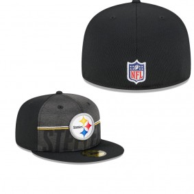 Men's Pittsburgh Steelers Black 2023 NFL Training Camp 59FIFTY Fitted Hat