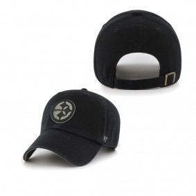 Men's Pittsburgh Steelers Black Ballpark Clean Up Adjustable Hat