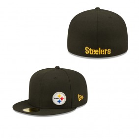 Men's Pittsburgh Steelers Black Flawless 59FIFTY Fitted Hat